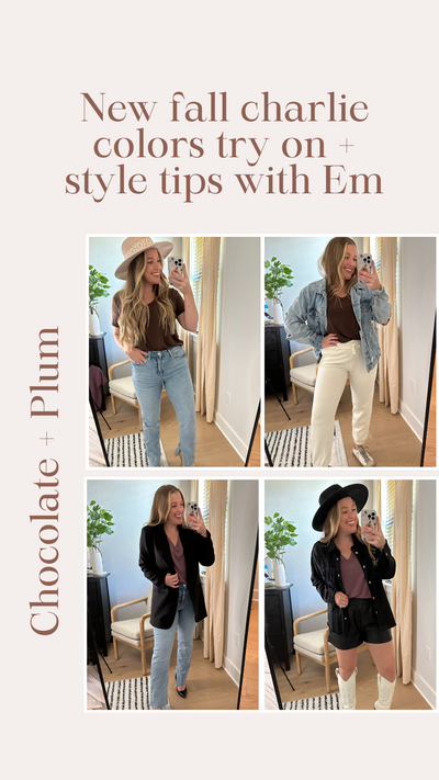How to style fall Charlie tees