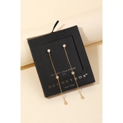 Chain Dangle Earrings in Gold