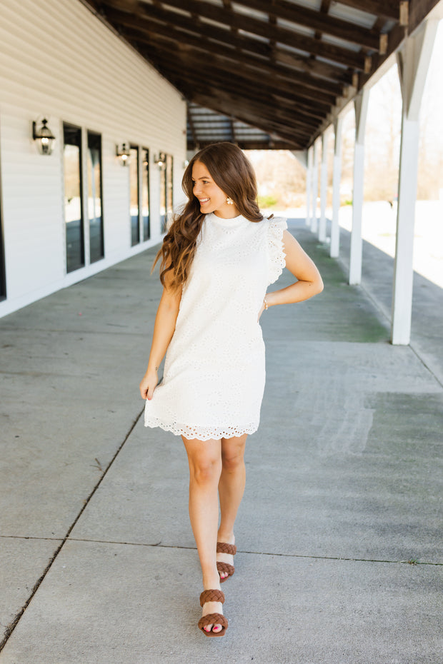 sierra dress in white
