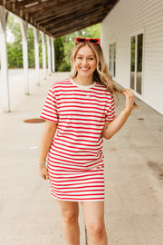 liberty dress in red