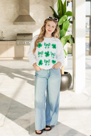 clover and bows sweatshirt