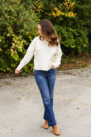 crew sweater in ivory