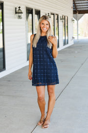 libby dress in navy