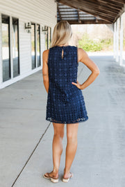 libby dress in navy