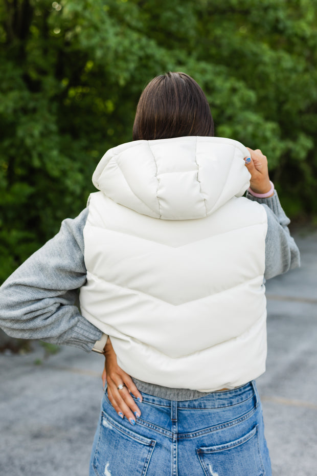 kenna vest in off white