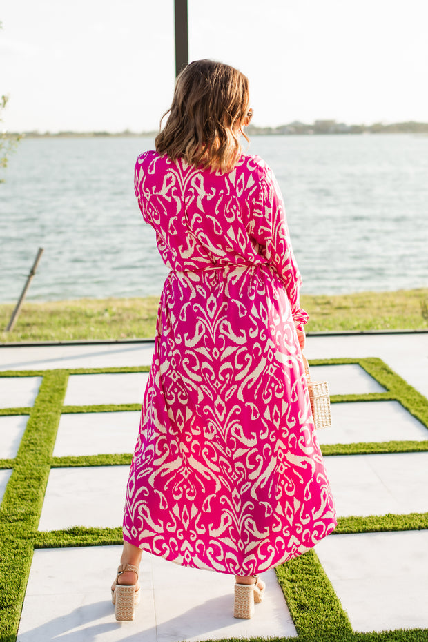 jasmine maxi dress in magenta