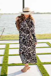 jasmine maxi dress in navy