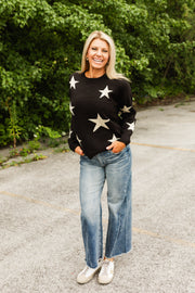 starry top in black