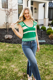colette top in green