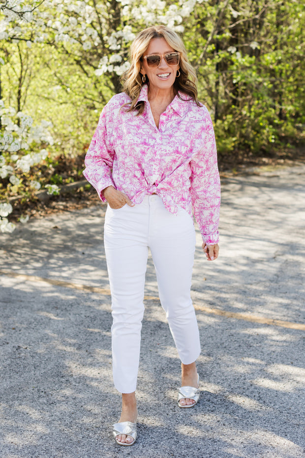 harbor top in pink