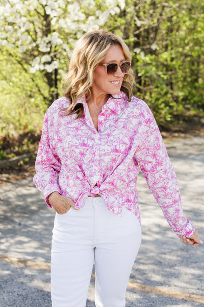 harbor top in pink