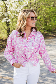 harbor top in pink