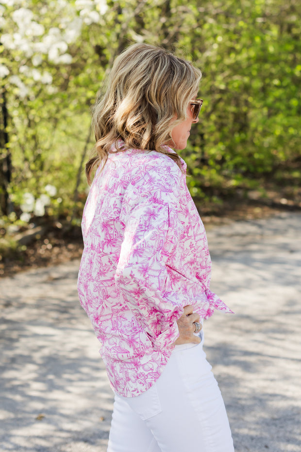harbor top in pink