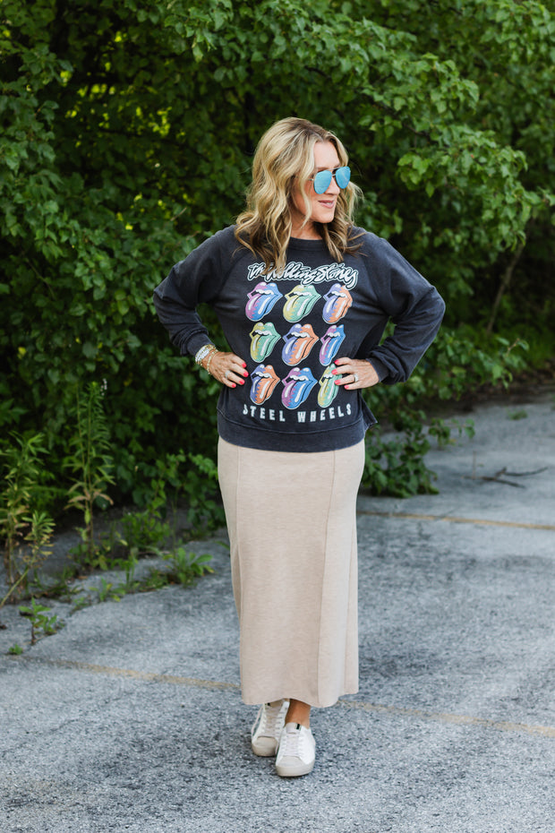 rolling stones steel wheel sweatshirt