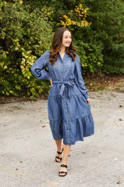 annabell denim midi dress