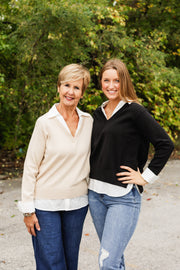 mindy combo top in cream