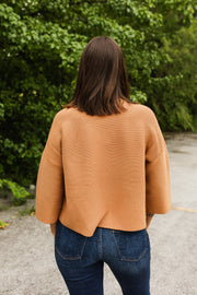 jones sweater in camel