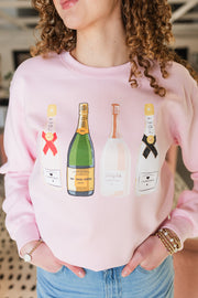 pink champagne sweatshirt