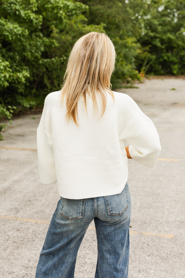 jones sweater in ivory