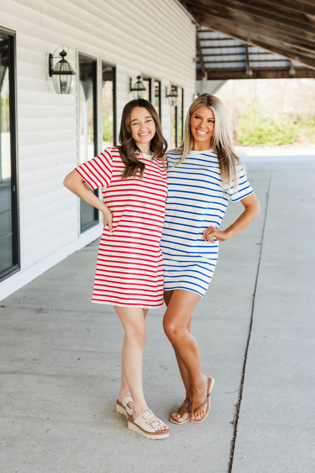 liberty dress in navy