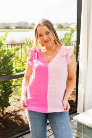braylin top in pink