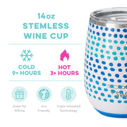 Swig SCOUT Spotted at Sea Stemless Wine Cup (14oz)